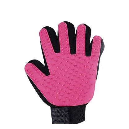Pet Grooming Glove for Cats and Dogs - Deshedding Brush and Massage Tool for Effective Hair Removal and Cleaning