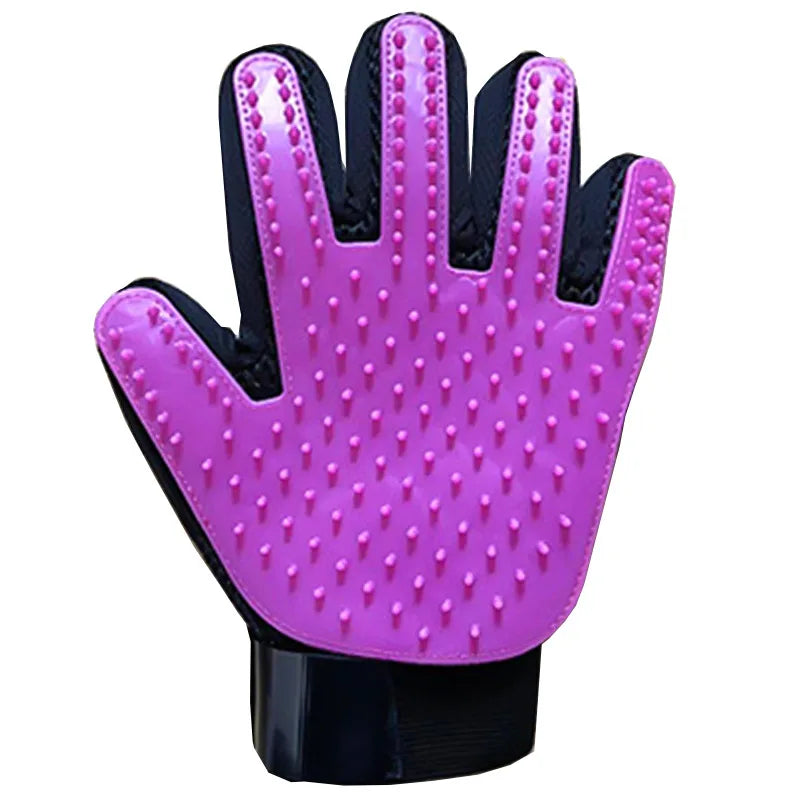 Pet Grooming Glove for Cats and Dogs - Deshedding Brush and Massage Tool for Effective Hair Removal and Cleaning