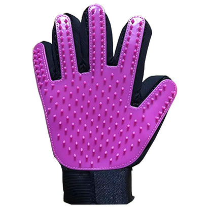Pet Grooming Glove for Cats and Dogs - Deshedding Brush and Massage Tool for Effective Hair Removal and Cleaning