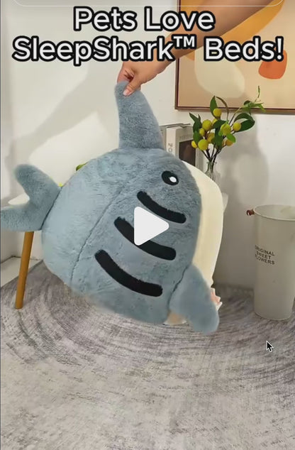 Luxury Plush Shark Pet Bed